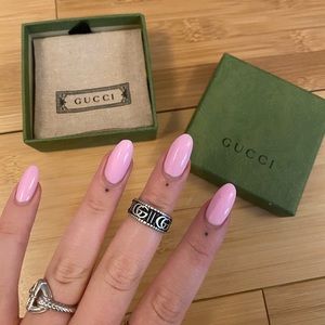 silver gucci ring size 6
